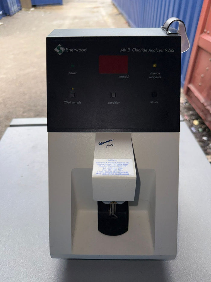 Sherwood MKII 926S Chloride Analyzer – Laboratory Titration
