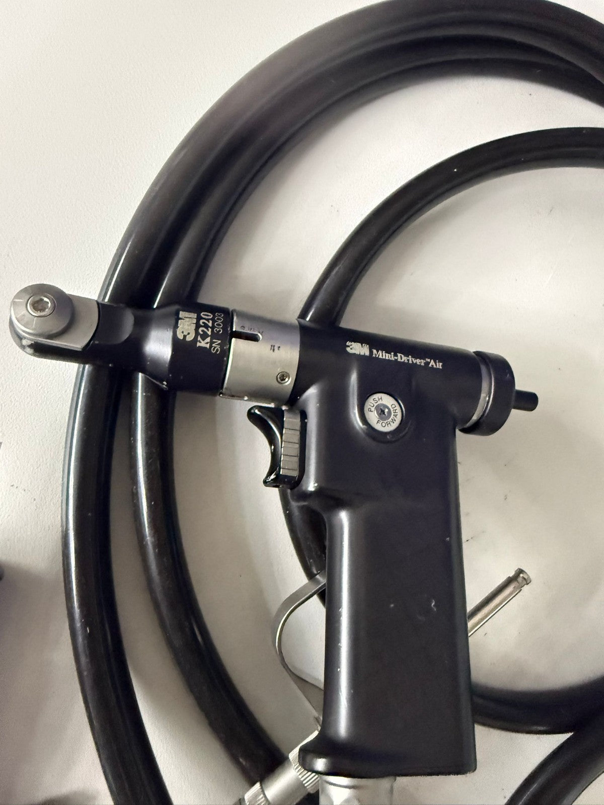 3M Mini Air Pneumatic Driver K200 Handpiece, K220 Sagittal Saw, K111 Wire Driver