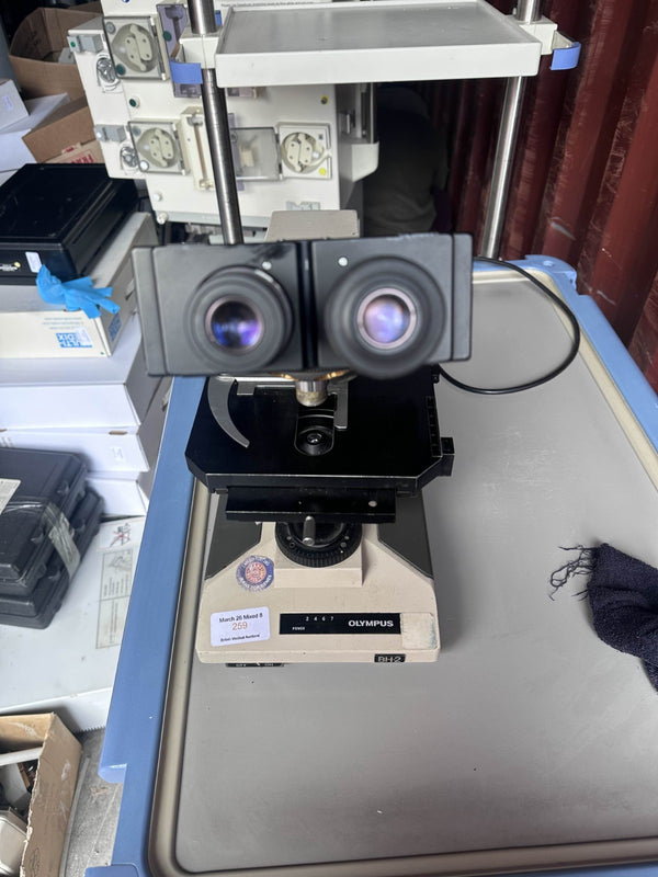 olympus bh2 microscope. used ex Medical Laboratory microscope /lenses SEE DESC