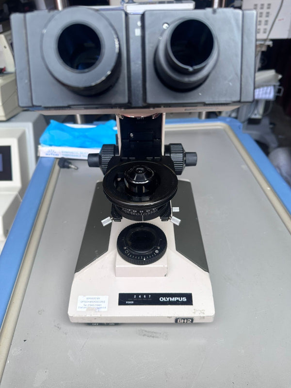 Olympus BH2 Laboratory Microscope – 4–40× Lenses | Ex-Medical | Used