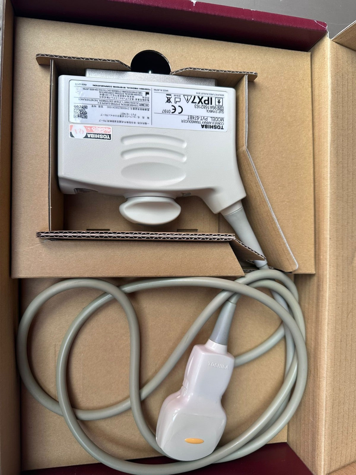 toshiba PVT 674BT convex ultrasound probe transducer probe PVT-674BT FREE UK PAP