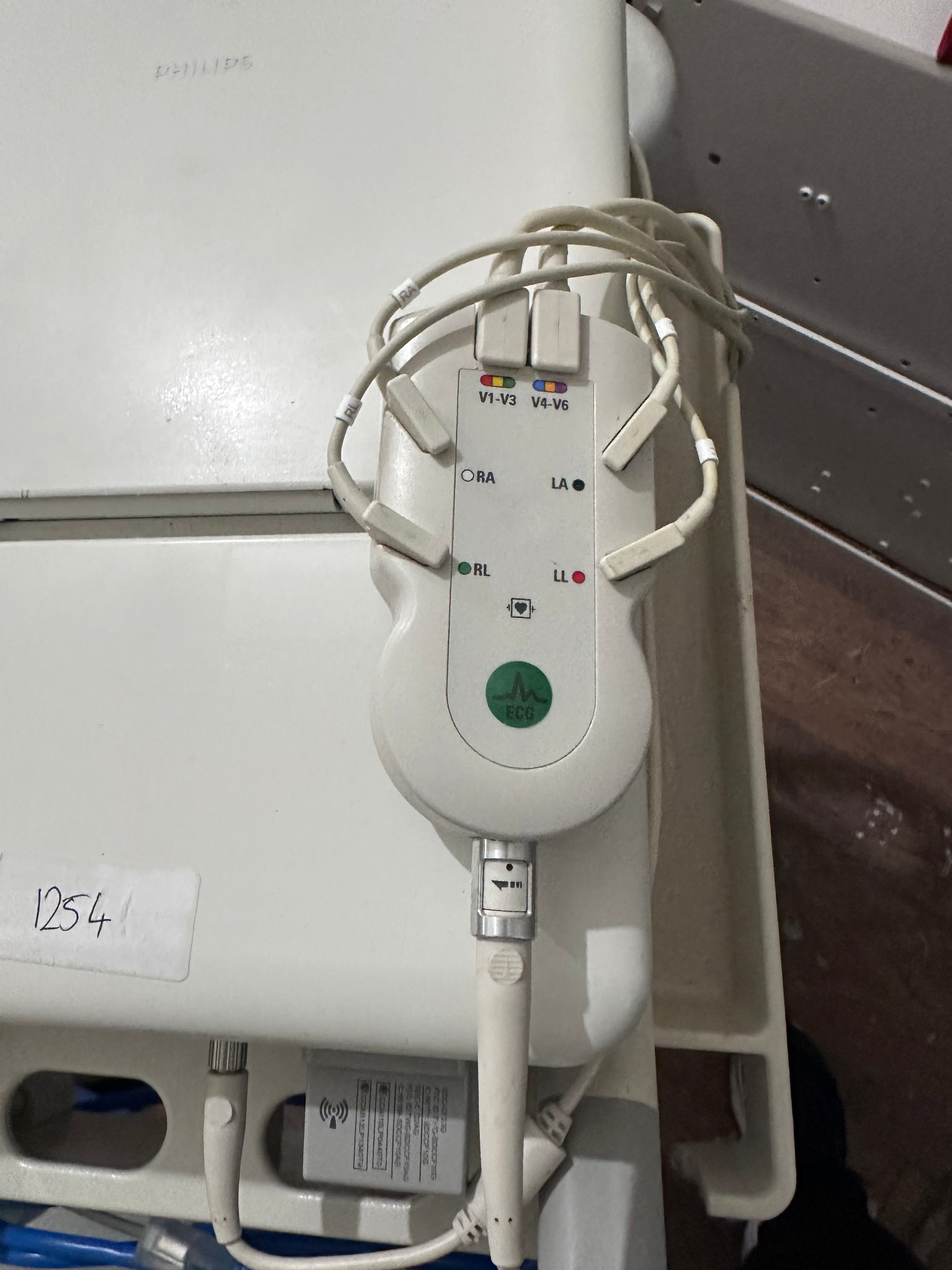 Philips PageWriter TC50 Touchscreen ECG Cardio Monitor w/ Stand & Patient Leads