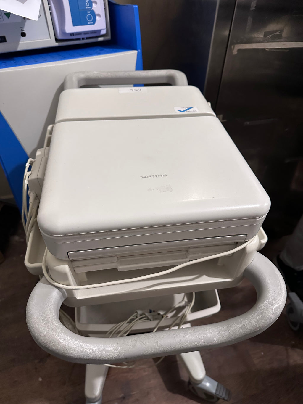 Philips PageWriter TC50 Touchscreen ECG Cardio Monitor w/ Stand & Patient Leads