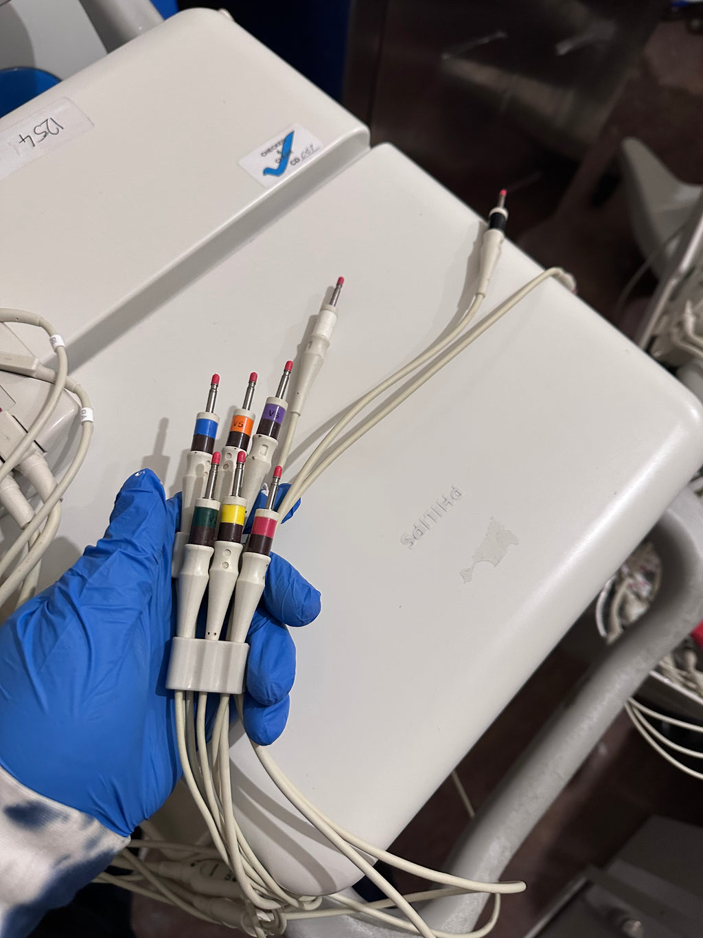 Philips PageWriter TC50 Touchscreen ECG Cardio Monitor w/ Stand & Patient Leads